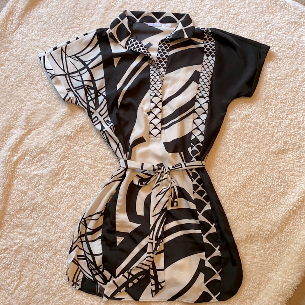 New York & Company black and white dress. Medium